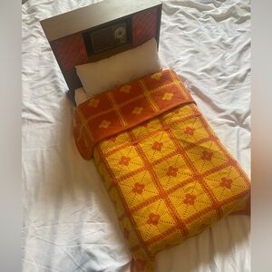 American Girl Melody Bed- retired item, includes bedding and her radio too